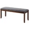 Versatile Upholstered Entryway Footstool Bench with Sturdy Wooden Legs